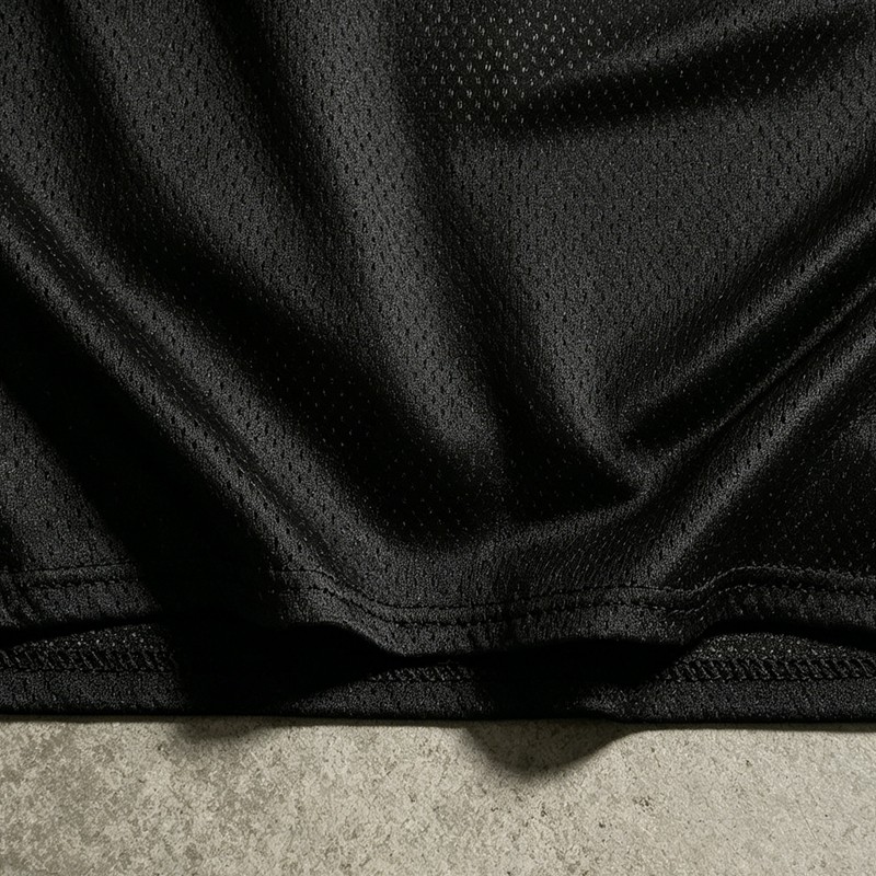 Digital Print and Embroidered Mesh Sporty Jersey