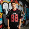 Digital Print and Embroidered Mesh Sporty Jersey | Embroidery Patch | 100% Polyester | OEM Streetwear