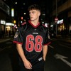 Digital Print and Embroidered Mesh Sporty Jersey | Embroidery Patch | 100% Polyester | OEM Streetwear