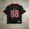 Digital Print and Embroidered Mesh Sporty Jersey | Embroidery Patch | 100% Polyester | OEM Streetwear
