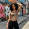 DTG Print Cropped Baby Tee | Slim Fit Graphic Top | Cotton Spandex Blend | Y2K Streetwear Casual | Custom Streetwear Manufacturer