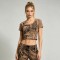 DTG Print Cropped Baby Tee | Slim Fit Graphic Top | Cotton Spandex Blend | Y2K Streetwear Casual | Custom Streetwear Manufacturer