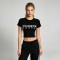 Screen Print RAINBOW Star Crop Top | Cotton Blend | Casual Sportswear | OEM Streetwear