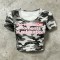 Camo Crop Top with Screen Print | Slim Fit | Polyester Blend | Custom Streetwear Manufacturer