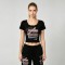 Screen Print Crop Top with Rivet | Slim Fit | 100% Cotton | Y2K Rock Streetwear | Custom Streetwear Manufacturer