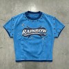 DTG Print Washed Vintage Crop T-Shirt with Rivet | 100% Cotton | Y2K Style | Custom Streetwear Manufacturer