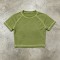 Raglan Stitch Crop Top | Cotton Blend | Casual Wear | Custom Streetwear Manufacturer