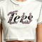 Embroidered Beaded Screen Printing Crop Top | Y2K Aesthetic | Cotton Blend | Casual Streetwear | OEM Streetwear