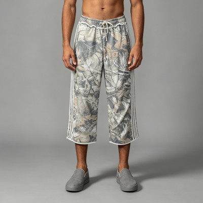 Realtree Camo Capri pants | Three-Stripes, Elastic Waist | Cotton Blend | Custom Streetwear Manufacturer