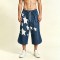 Wash Rubber Print Star Cropped Shorts | Loose Fit | Cotton Blend | Casual Streetwear | Custom Streetwear Manufacturer