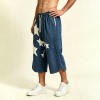 Wash Rubber Print Star Cropped Shorts | Loose Fit | Cotton Blend | Casual Streetwear | Custom Streetwear Manufacturer