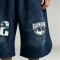Washed and DTG Print Capri Pants | 100% Cotton | Oversized Baggy Fit | Casual Streetwear | OEM Streetwear