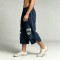 Washed and DTG Print Capri Pants | 100% Cotton | Oversized Baggy Fit | Casual Streetwear | OEM Streetwear