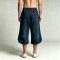 Washed and DTG Print Capri Pants | 100% Cotton | Oversized Baggy Fit | Casual Streetwear | OEM Streetwear
