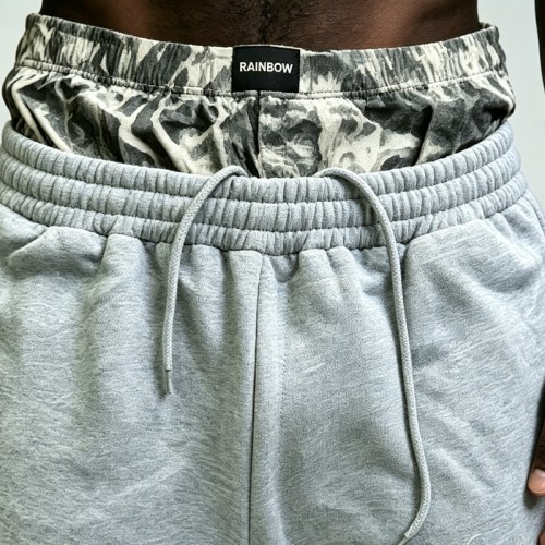 Embroidered Double Waist Capri pants | Cotton Blend | Streetwear Manufacturer
