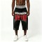 Spray Dye and Screen Printing Capri Shorts | Cotton Blend | Casual Streetwear | OEM Streetwear