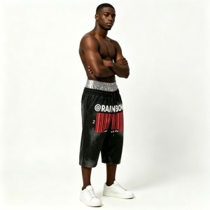 Spray Dye and Screen Printing Capri Shorts | Cotton Blend | Casual Streetwear | OEM Streetwear