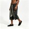 Washed and Spray Dye Denim Shorts | Elastic Waist Rope Drawstring | 100% Cotton | Custom Streetwear Manufacturer