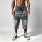 Washed Embroidered Capri Pants with Rivet | 100% Cotton | Casual Streetwear | Custom Clothing Manufacturer