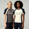 Screen Printing Quarter-Zip Color Block Slim T-shirt | Breathable Cotton Blend | Women's Casual Sportswear | OEM Streetwear