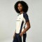 Screen Printing Quarter-Zip Color Block Slim T-shirt | Breathable Cotton Blend | Women's Casual Sportswear | OEM Streetwear
