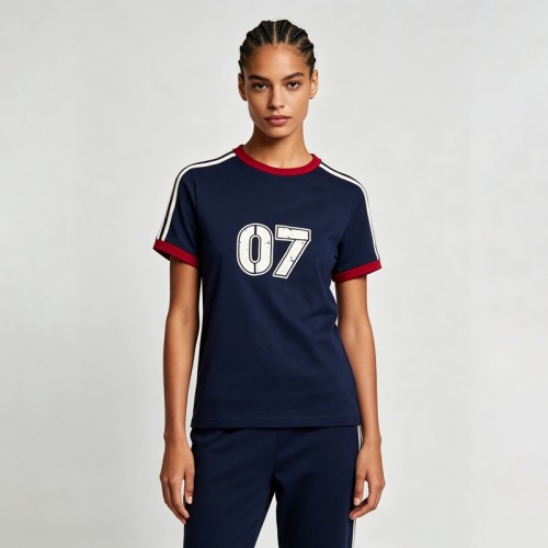 Women's Screen Print 07 Soccer T-Shirt | Cotton Blend | Casual Sport | Streetwear Manufacturer