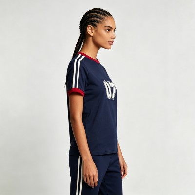Women's Screen Print 07 Soccer T-Shirt | Cotton Blend | Casual Sport | Streetwear Manufacturer