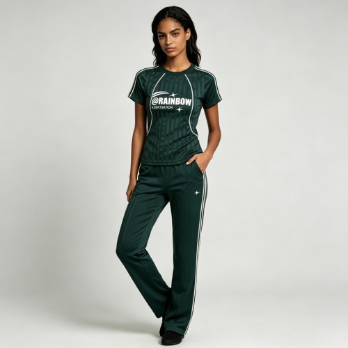 Women's Screen Print Cropped Soccer Jersey Tee | Quick Dry Polyester | Custom Streetwear Manufacturer