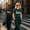 Women's Screen Print Cropped Soccer Jersey Tee | Quick Dry Polyester | Custom Streetwear Manufacturer