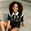 Embroidered Jersey Polo T-Shirt | Satin Panel | Cotton Blend | Casual Streetwear | Custom Streetwear Manufacturer