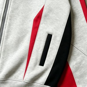 Zip-Up Color Block Hoodie | Heavyweight Cotton | Casual Streetwear | Custom Streetwear Manufacturer