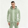 Paneled Zip-Up Hoodie | Color Block Design | Cotton Fleece | Streetwear | OEM Streetwear