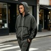 Zip-Up Patchwork Hoodie | Cotton Blend | Vintage Washed | Streetwear Casual | Custom Streetwear Manufacturer