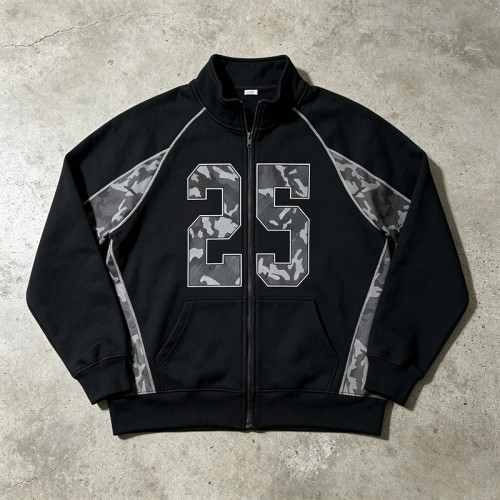 Camo 25 Graphic Full-Zip Hoodies | Reflective Stitching | Cotton Blend | Casual Streetwear | OEM Streetwear