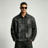 Spray Dye Rhinestone DTG Print Shirt | 100% Cotton | Gothic Street Outfit | Custom Streetwear Manufacturer