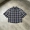 Rhinestone Raw Hem Plaid Shirt | Fringed Hem | Street Daily Casual | Custom Streetwear Manufacturer