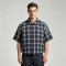 Rhinestone Raw Hem Plaid Shirt | Fringed Hem | Street Daily Casual | Custom Streetwear Manufacturer