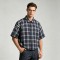 Rhinestone Raw Hem Plaid Shirt | Fringed Hem | Street Daily Casual | Custom Streetwear Manufacturer