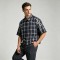 Rhinestone Raw Hem Plaid Shirt | Fringed Hem | Street Daily Casual | Custom Streetwear Manufacturer