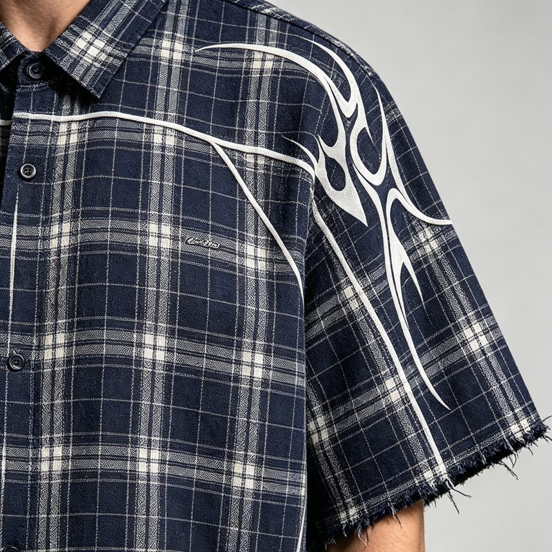 Spray Dye Rhinestone DTG Print Shirt