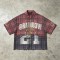 Washed DTG Print Plaid Shirt | Distressed Frayed Hem | Street Daily Casual Outfit | Clothing Manufacturer