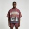 Washed DTG Print Plaid Shirt | Distressed Frayed Hem | Street Daily Casual Outfit | Clothing Manufacturer