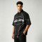 DTG Print Fringe Hem Short Sleeve Shirt | 100% Nylon | Street Daily Casual Wear | OEM Streetwear