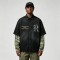 Distressed Wash Rhinestone Embroidered Fake Two-Piece Shirt | Frayed Raw Edge | 100% Cotton | Clothing Manufacturer