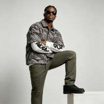 DTG Print and Embroidered Patch Leopard Zebra Shirt | 100% Cotton | Street Daily Wear | OEM Streetwear