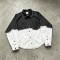 Two-Tone Raw Edge Short Sleeve Shirt | Breathable Cotton Blend | Daily Street | Custom Streetwear Manufacturer