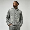 Distressed Ripped Raw Edge Plaid Cropped Shirt |100% Cotton Plaid Woven | Custom Streetwear Manufacturer