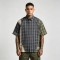 Woven Label Embroidered Plaid Short Sleeve Shirt | Raw Edge | 100% Cotton Plaid Fabric | Custom Streetwear