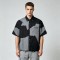 Short Sleeve Raw Edge Screen Print Shirt | Button Down Collar | 100% Cotton Two Chest Pockets | OEM Streetwear