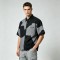 Short Sleeve Raw Edge Screen Print Shirt | Button Down Collar | 100% Cotton Two Chest Pockets | OEM Streetwear
